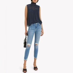 FRAME Le High Skinny Crop Paltrow Place Jeans
